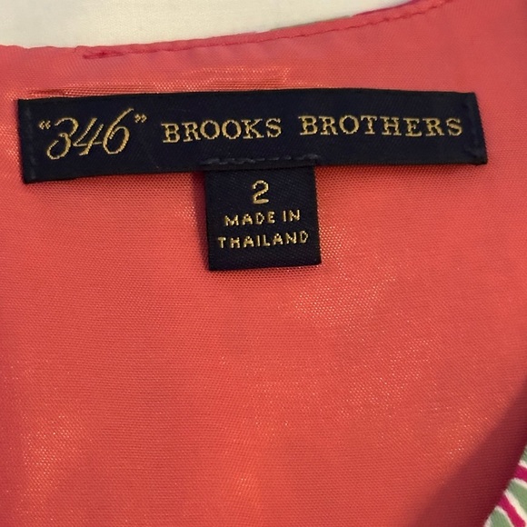 Brooks Brothers 346 Pink Floral Midi Dress - Picture 2 of 7